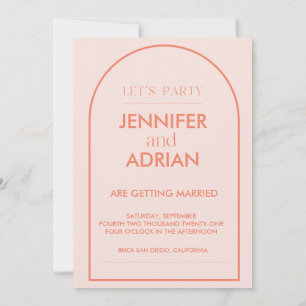 Invitations de mariage Arch