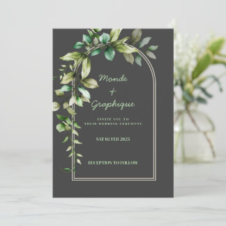 Invitations de mariage Art