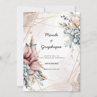 Invitations de mariage Art