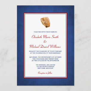 Invitations de mariage au baseball