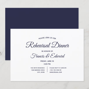 Invitations de Mariage blanc de la Marine