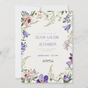 Invitations de mariage classiques avec une touche 