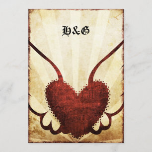 Invitations De Mariage Coeur Urbain En Tatouage Ai