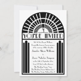 Invitations de mariage dans le style Art déco auda