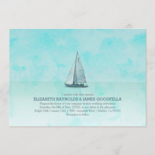 Invitations de mariage de bateaux fantasques