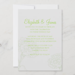Invitations de mariage de chaux personnalisées