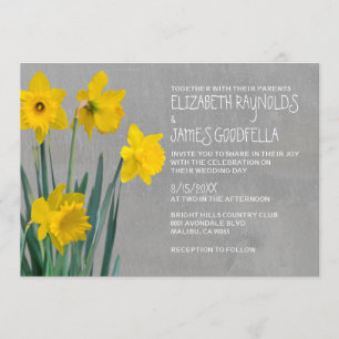 Invitations de mariage de Daffodil