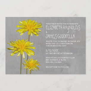 Invitations de mariage de Dandelions