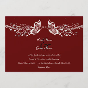 Invitations de mariage de Fidelity de musique de