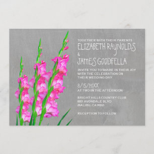 Invitations de mariage de glaïeul