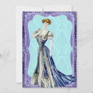 Invitations de mariage de la femme victorienne