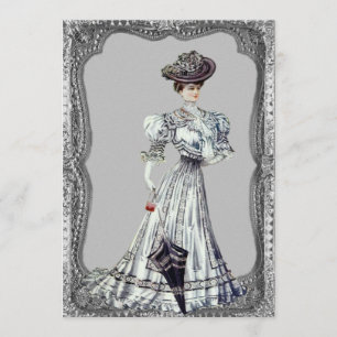Invitations de mariage de la femme victorienne