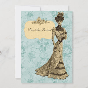 Invitations de mariage de la femme victorienne