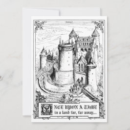 Invitations de mariage de livre de contes de conte