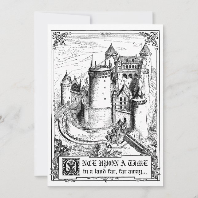 Invitations de mariage de livre de contes de conte (Devant)