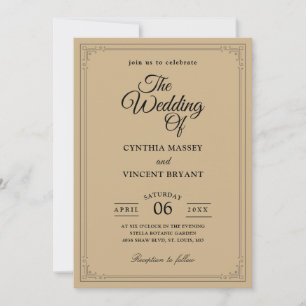 Invitations de mariage de l'Ouest