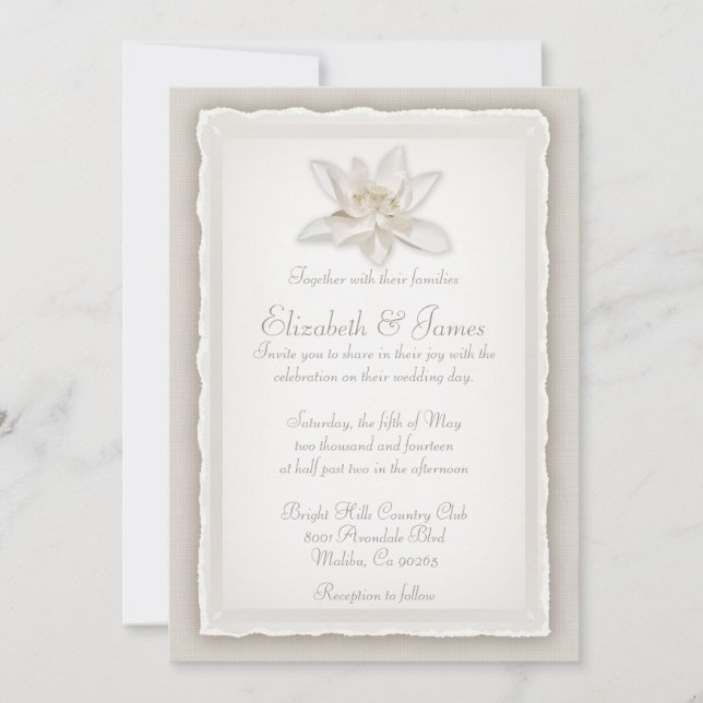 Invitations de mariage de luxe (Devant)