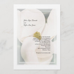 Invitations de mariage de magnolia du sud