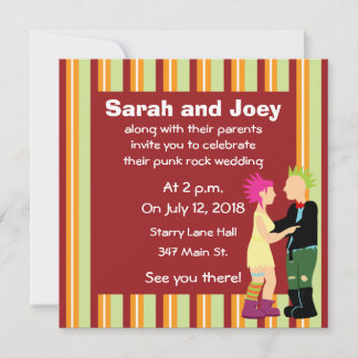 Invitations de mariage de mariée et de mariée de p