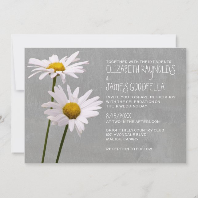 Invitations de mariage de maris (Devant)