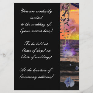 Invitations de mariage de plage