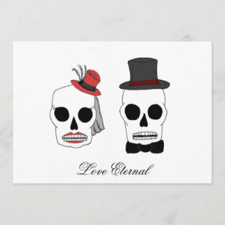 Invitations de mariage de Skully 2, amour éternel