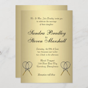 Invitations de mariage de tennis