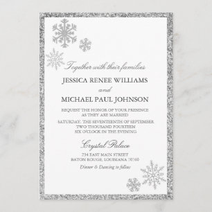 Invitations de mariage de Winter Wonderland
