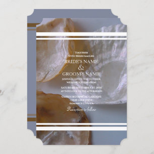 Invitations de mariage des clams de plage