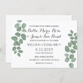 Invitations de mariage des Feuilles d'Eucalyptus