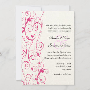 Invitations De Mariage Des Fils Roses