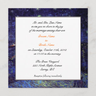Invitations de mariage des parents de chambre