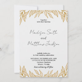 Invitations de mariage du blé
