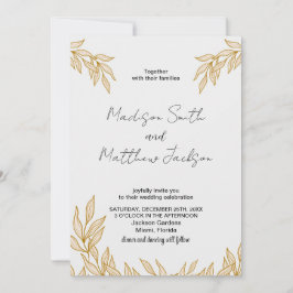 Invitations de mariage du blé