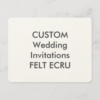 Invitations de mariage ECRU 110lb 5,5 pouces x 4,2