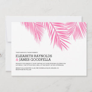 Invitations de mariage élégantes à la plage de Pal