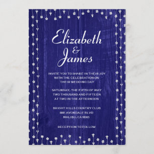 Invitations de mariage en bois de la grange royale