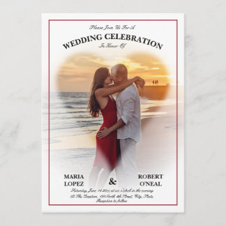 Invitations de mariage en forme de coeur blanc