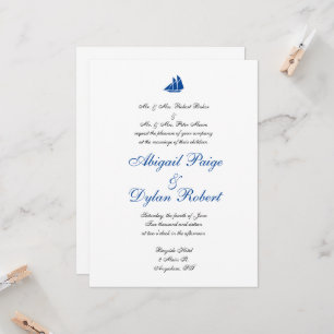 Invitations de mariage "en mer"