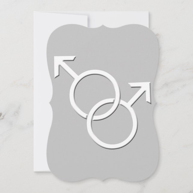 Invitations de mariage gay pride Cartes d'amour du (Devant)