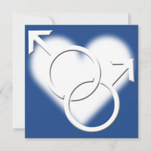 Invitations de mariage gay pride Cartes d'amour du
