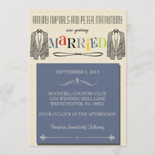 Invitations de mariage homosexuel de police fantai