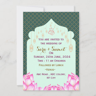 Invitations de mariage indiennes