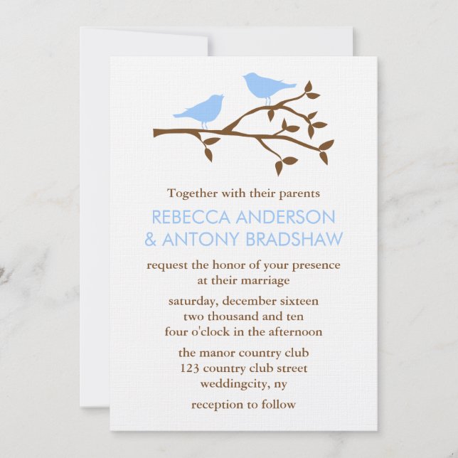 Invitations de mariage Inséparables (Devant)