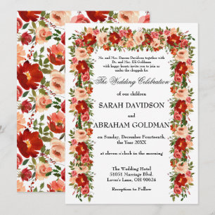 Invitations de mariage juives traditionnelles - Ro