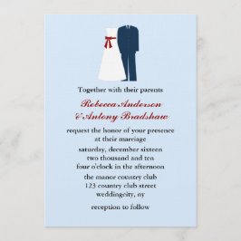 Invitations de mariage militaire
