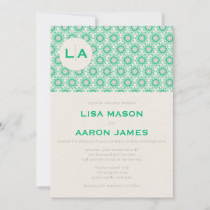 Invitations de mariage Motif Emerald