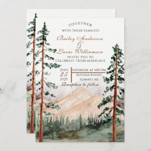 Invitations de mariage Mountain View