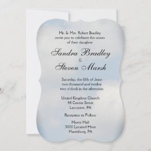 Invitations de mariage nuage