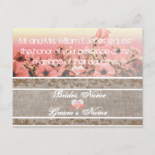 Invitations de mariage Petunia